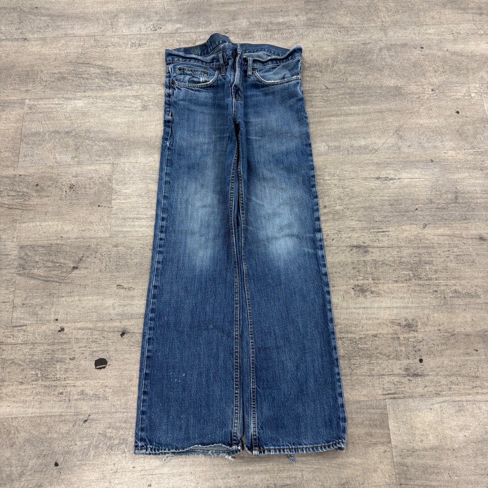 Mossimo Jeans Mens W34 L32 Blue Straight‎ Fit Denim Grunge Medium Wash Faded Y2K